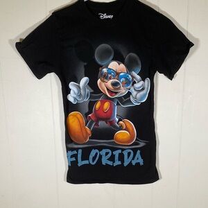 Disney Mickey Mouse Donald Duck Goofy Pluto 100% Cotton Florida TShirt size‎ XS